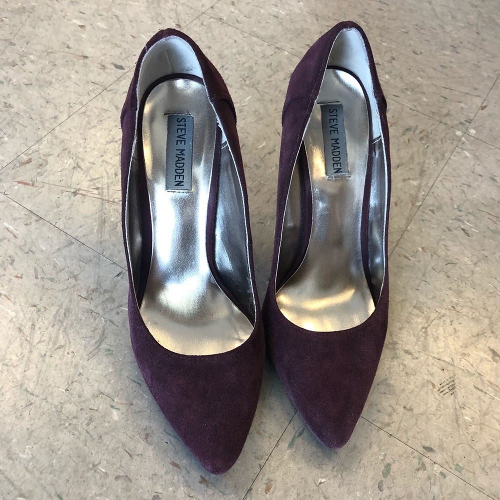 Eggplant Purple comfortable heels